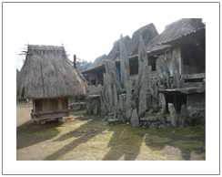 Unique of Bena traditonal village Bajawa