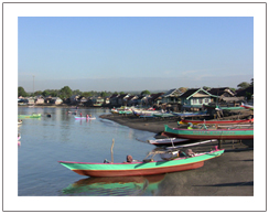 Tanjung Luar fish market village