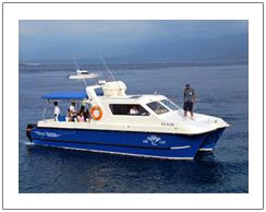 Gili Cat fast boat from Padang Bai Bali island to Lombok island