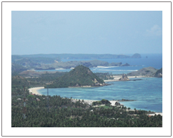 View of Kuta beach, Sasak tribe tour