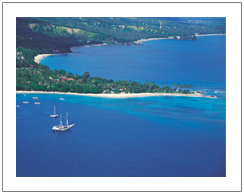 View of Senggigi beach Lombok island